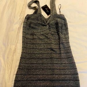 Silver sparkling dress